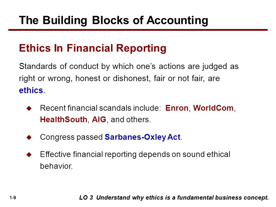 Ethical and Legal Obligations of Financial Reporting